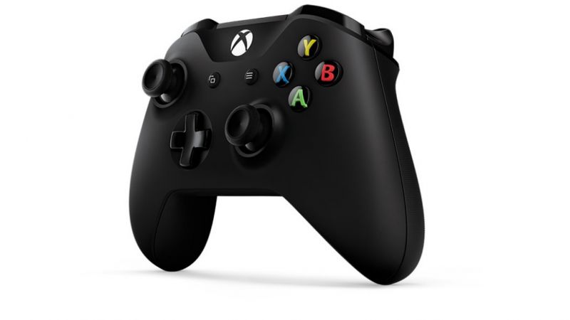 Microsoft Xbox One S Black Wireless Controller Фотография 2