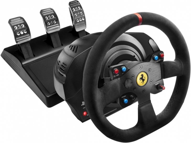 Руль и педали для PC/PS4/PS3 Thrustmaster T300 Ferrari Integral RW Alcantara edition Фотография 0