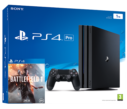 Sony Playstation 4 PRO 1TB + Battlefield 1 (PS4) Фотография 0