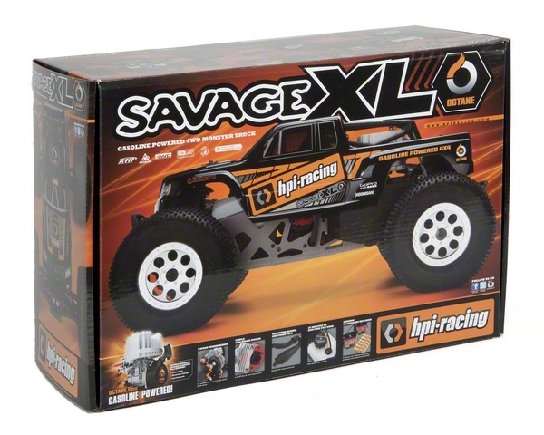 Автомобиль HPI Savage XL Octane 1:8 монстр-трак 4WD бензин 2.4ГГц черно-оранжевый RTR Фотография 3