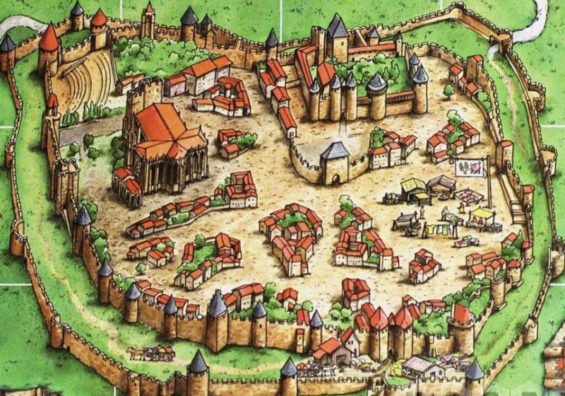 Каркассон. Дворяне и башни Фотография 2