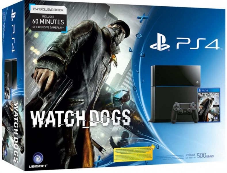 Sony PlayStation 4 + игра Watch Dogs Фотография 0
