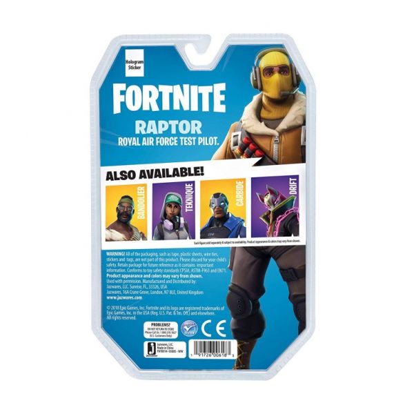 Коллекционная фигурка Jazwares Fortnite Solo Mode Raptor, 10 см Фотография 2