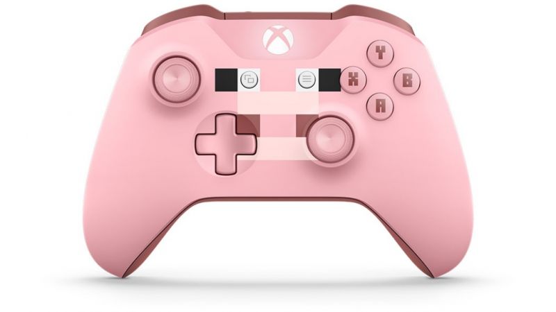 Microsoft Xbox One Wireless Controller Minecraft Pig Фотография 1