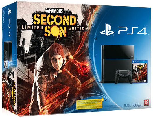 Sony PlayStation 4 + игра Infamous: Second Son Фотография 0