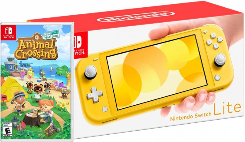 Nintendo Switch Lite Yellow + Animal Crossing: New Horizons Фотография 0