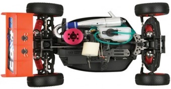 Thunder Tiger EB-4 S3 .28 Pro Nitro Buggy 1/8 495 мм 4WD 2.4GHz RTR (BL) Фотография 2