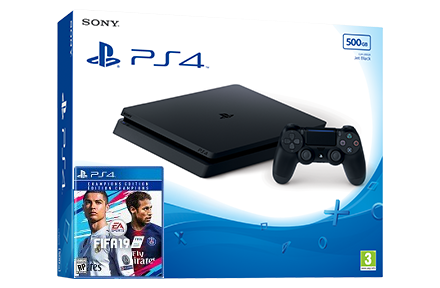 Sony Playstation 4 Slim + игра FIFA 19 (PS4) Фотография 0