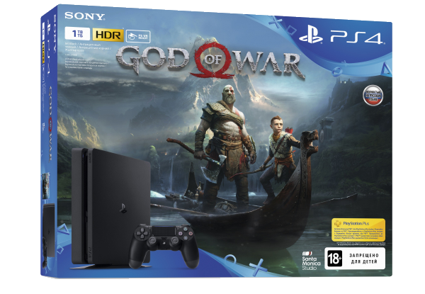 Sony Playstation 4 Slim 1TB + игра God Of War (PS4) Фотография 0