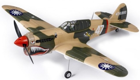 Модель самолета FMS Curtiss P-40 Warhawk Camo Фотография 0