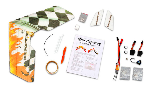 Летающее крыло Tech One Mini Popwing 600мм EPP ARF (черный) Фотография 2