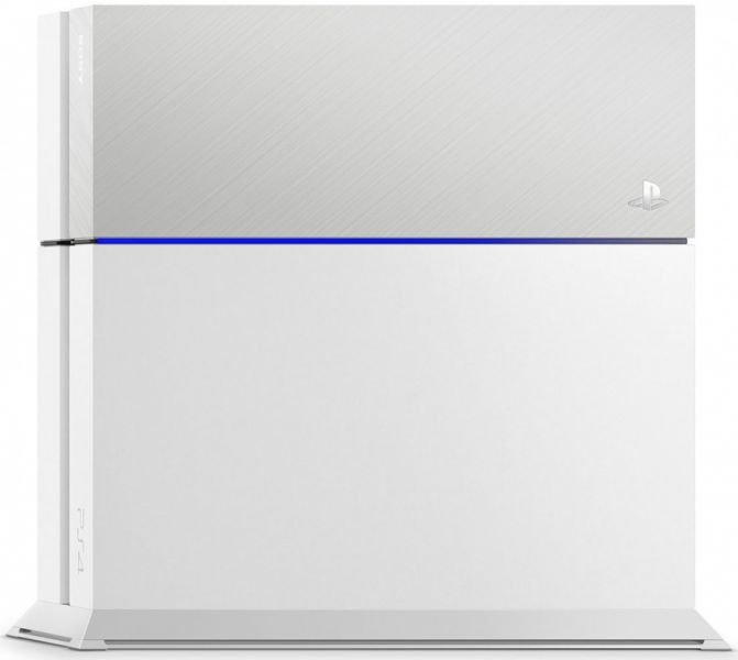 Лицевая панель для PS4 серебристая Фотография 1