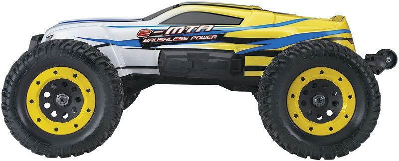 Thunder Tiger eMTA Brushless Monster 1/8 620 мм 4WD 2.4GHz RTR Yellow Фотография 3