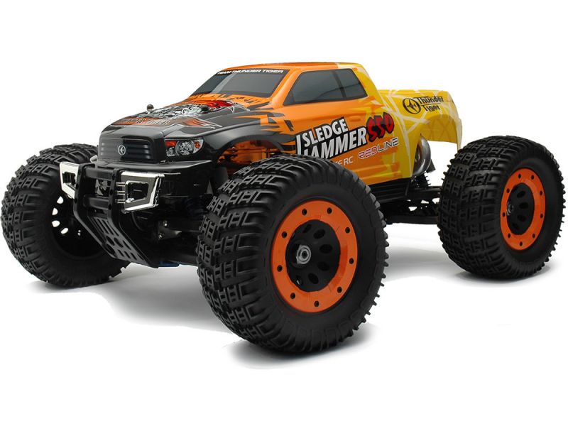 Thunder Tiger MTA-4 Sledge Hammer S50. Nitro PRO Monster Truck 1/8 558 мм 4WD 2.4GHz RTR Orange Фотография 4