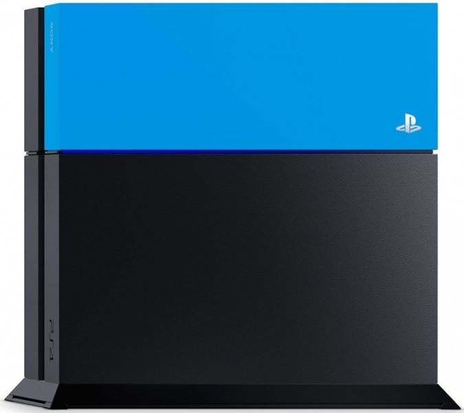 Лицевая панель для PS4 синяя Фотография 0
