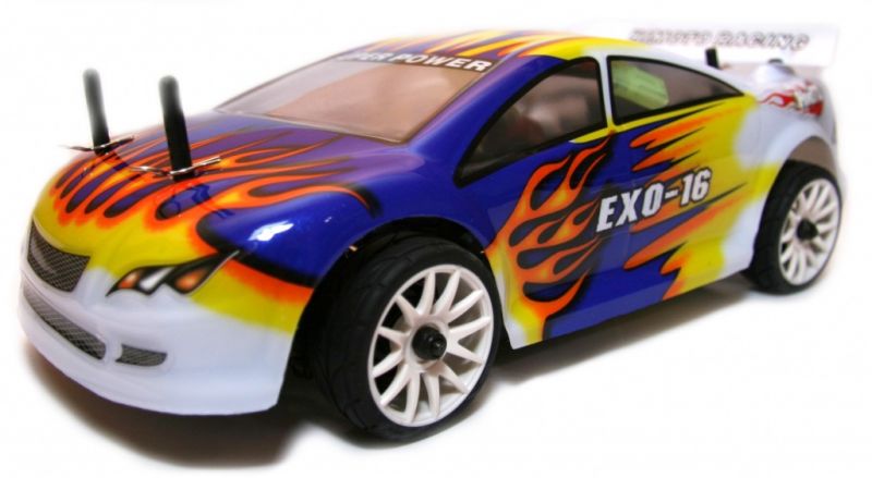 Шоссейная 1:16 Himoto EXO-16 HI4182 Brushed (синий) Фотография 5