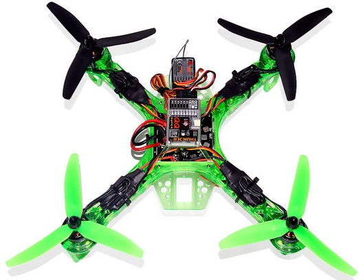 Квадрокоптер Sonic Modell - FPV250 Ghost Edition LED подсветка зеленый Фотография 1