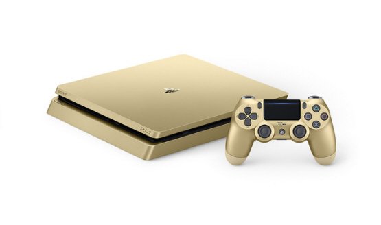 Sony Playstation 4 Slim Limited Edition Gold с двумя джойстиками Фотография 3