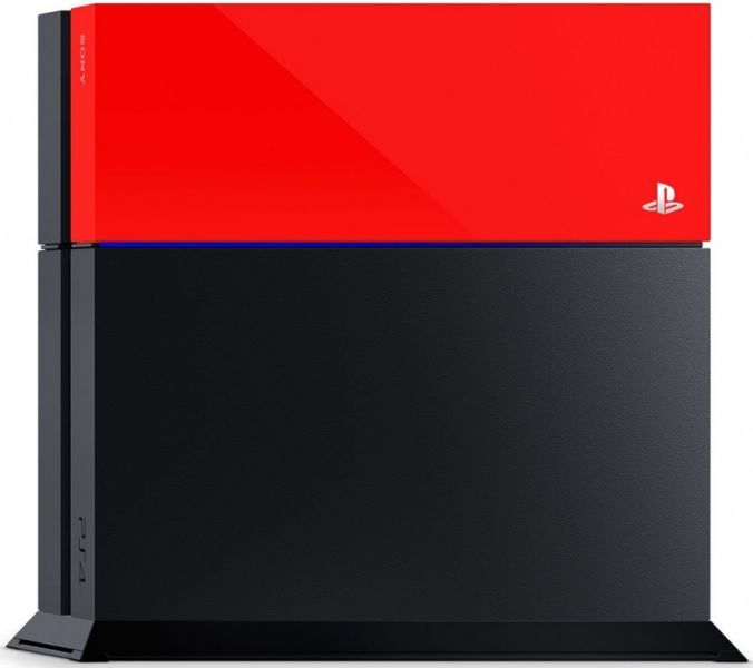 Лицевая панель для PS4 красная Фотография 0