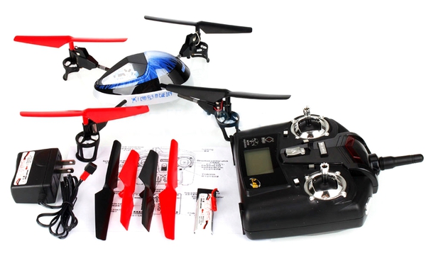 Квадрокоптер р/у 2.4Ghz WL Toys V949 UFO Force (синий) Фотография 2