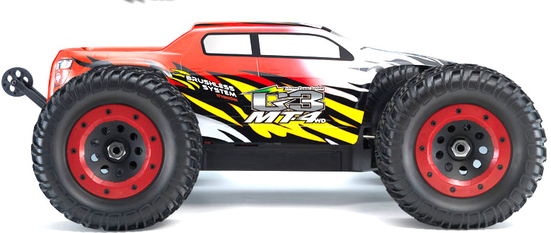 Thunder Tiger MT-4 G3 Brushless Monster 1/8 532 мм 4WD 2.4GHz RTR Red Фотография 2