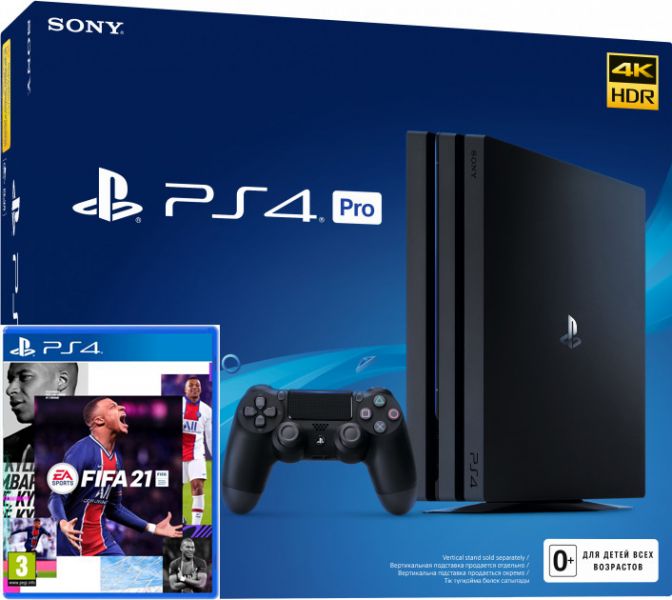 Sony PlayStation 4 Pro 1TB + игра FIFA 21 (PS4) Фотография 0