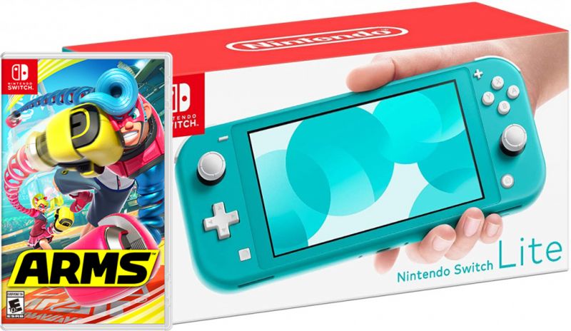 Nintendo Switch Lite Turquoise + ARMS Фотография 0