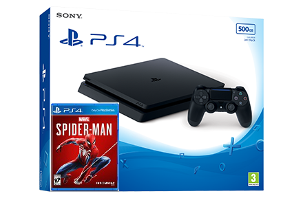 Sony Playstation 4 Slim + игра Spider-Man (PS4) Фотография 0