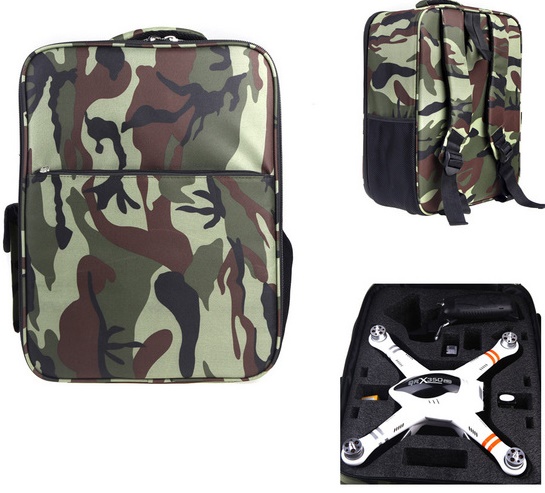 Рюкзак Boscam камуфляж для квадрокоптеров DJI Phantom 3, Phantom2, Vision+, Walkera QRX350 PRO Фотография 1