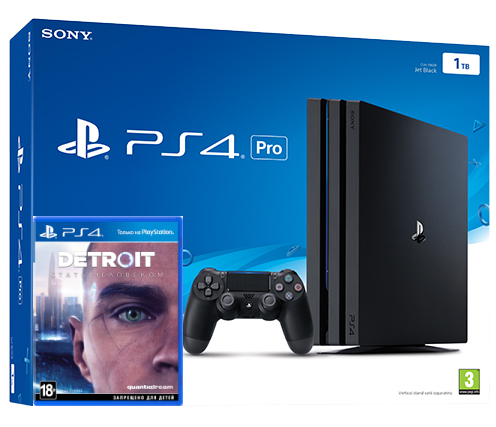 Sony Playstation 4 PRO 1TB + игра Detroit: Become Human (PS4) Фотография 0
