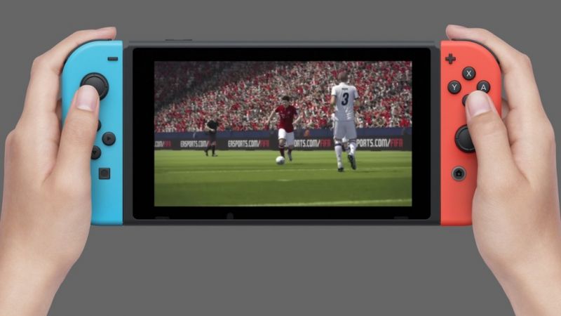 Nintendo Switch Neon Blue / Red + FIFA 18 (Nintendo Switch) Фотография 3