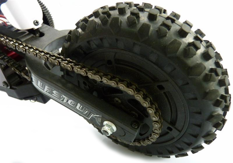 Мотоцикл 1:4 Himoto Burstout MX400 Brushed (зеленый) Фотография 3