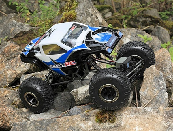 Автомобиль HPI Maverick Scout RC Rock Crawler 1:10 4WD электро (сине/бело/чёрный RTR) Фотография 5