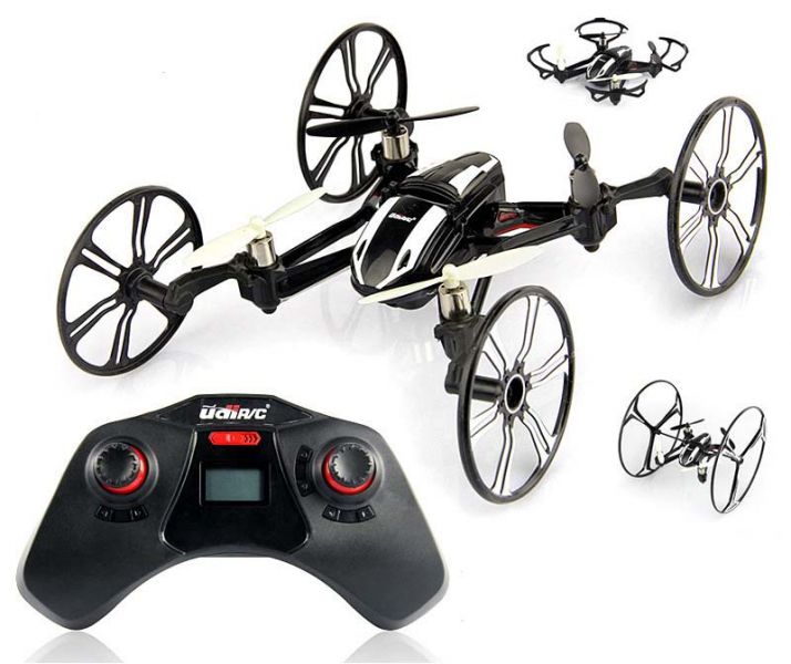 Квадрокоптер UDIRC NANO RX4 3-в-1 с HD камерой черный Фотография 3