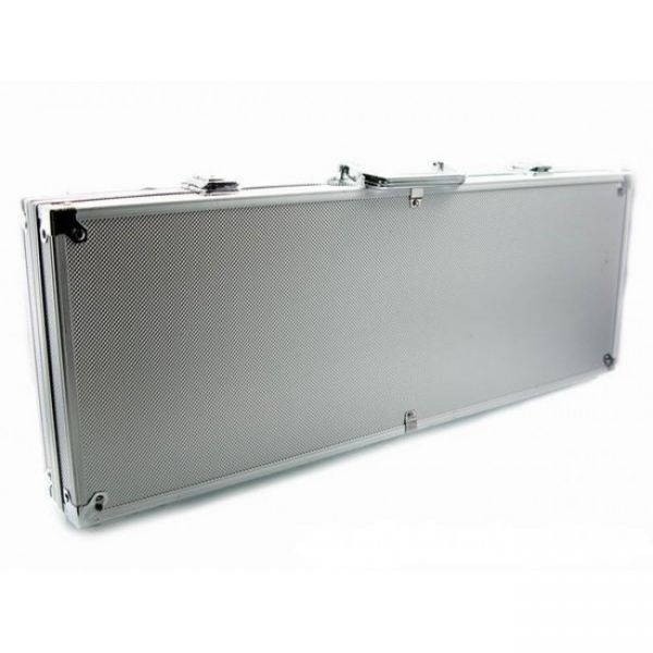 Покерный набор на 500 фишек без номинала в серебристом кейсе. 11,5g-chips Фотография 1