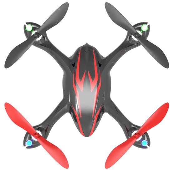Квадрокоптер Hubsan X4 H107C с HD камерой RTF черный с красным Фотография 1