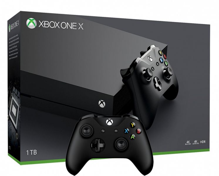 Xbox One X 1TB с двумя джойстиками Фотография 0