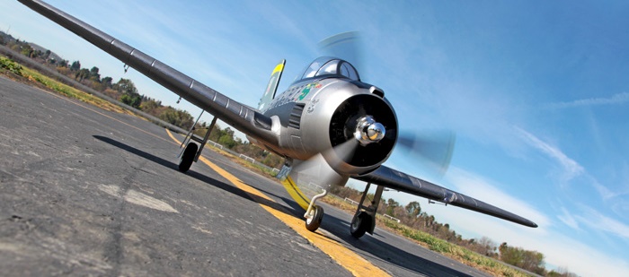 Модель самолета FMS Mini North American T-28 Trojan Grey c 3-х осевым гироскопом Фотография 1