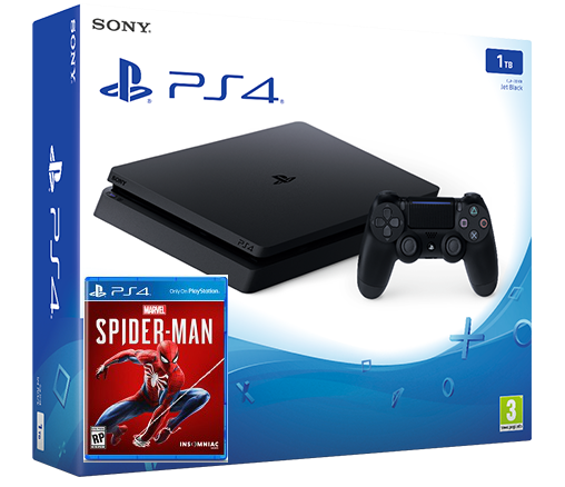 Sony Playstation 4 Slim 1TB + игра Spider-Man (PS4) Фотография 0