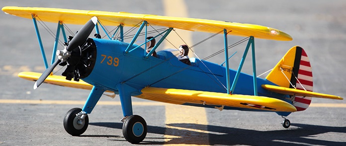 Модель самолета FMS Boeing-Stearman PT-17 Фотография 3