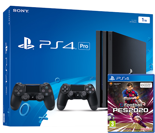 Sony Playstation 4 PRO 1TB с двумя джойстиками + PES 2020 (PS4) Фотография 0