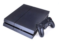 Карбоновая пленка для PS4 и двух контроллеров Фотография 4
