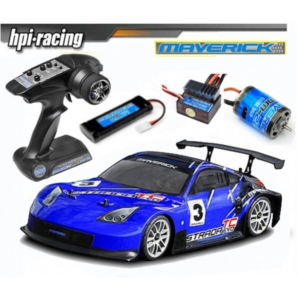 Автомобиль HPI Maverick Strada TC EVO 1:10 шоссе 4WD электро синий RTR Фотография 1