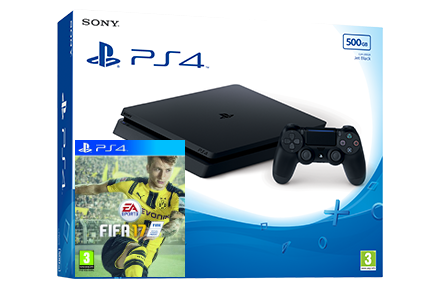 Sony Playstation 4 Slim + игра FIFA 17 (PS4) Фотография 0