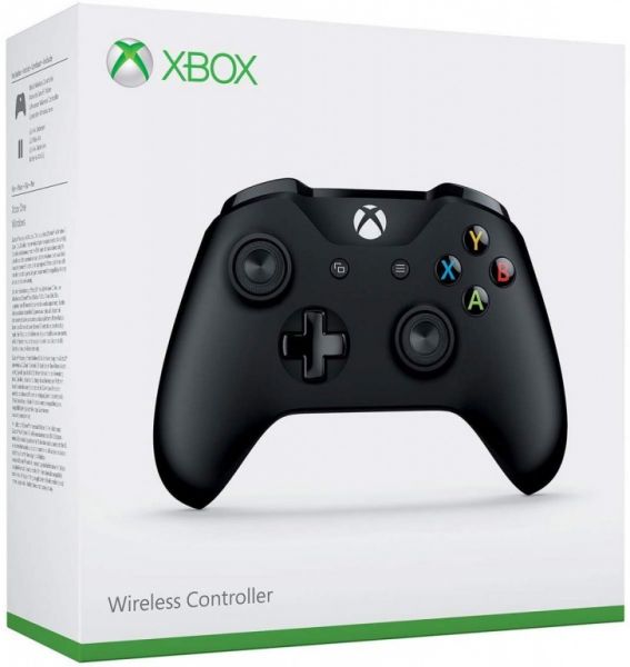 Microsoft Xbox One S Black Wireless Controller Фотография 3