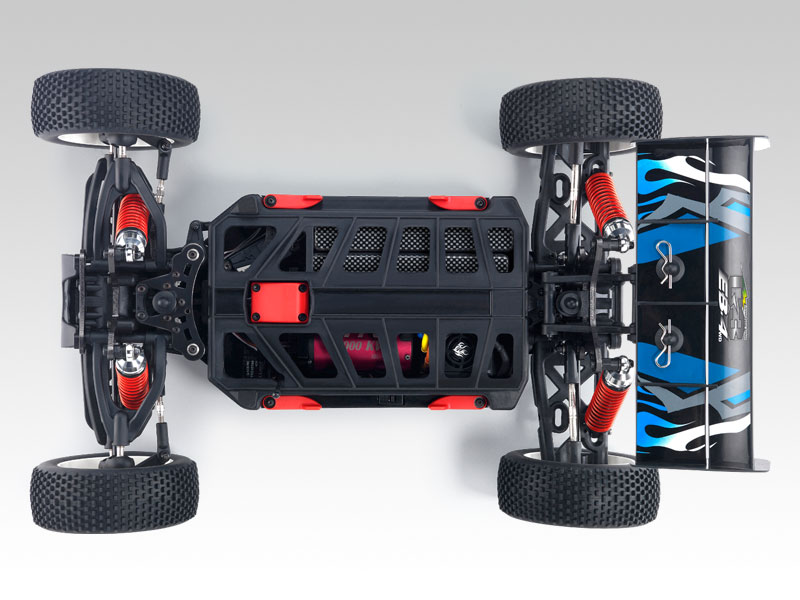 Thunder Tiger EB-4 S2.5 Nitro PRO Buggy 1/8 394 мм 4WD 2.4GHz RTR Blue Фотография 1