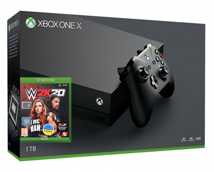Xbox One X 1TB + игра WWE 2K20 (Xbox one) Фотография 0