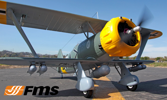 Модель самолета FMS Henschel Hs 123 Фотография 3