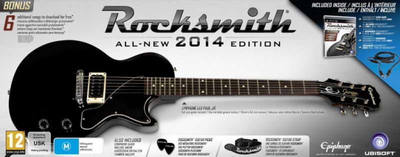 Комплект Rocksmith 2 Guitar Bundle PS3 2014 (игра + гитара) Фотография 1
