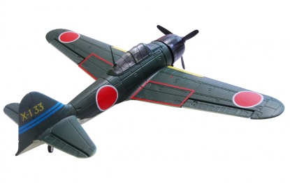 Модель самолета FMS Mini Mitsubishi A6M Zero A6M3 c 3-х осевым гироскопом Фотография 5
